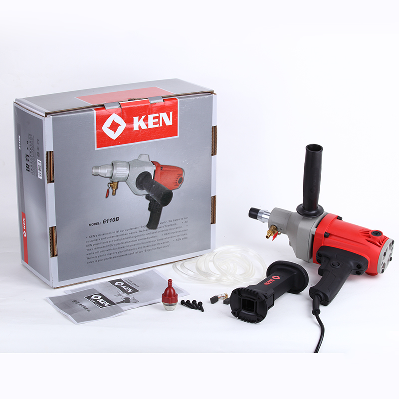 锐奇KEN金刚石水钻机6110B 大功率工业级空调水电钻 钻墙钻孔机