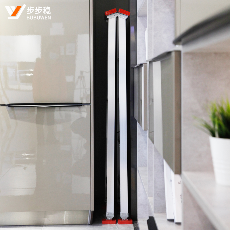 步步稳加厚铝合金人字梯室内便携工程梯家用折叠梯装修行走铝梯子