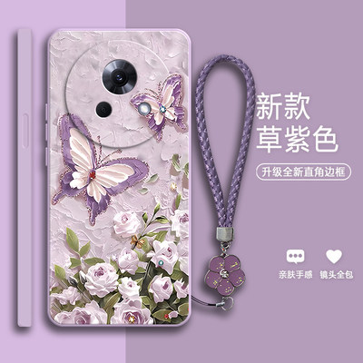 油画蝴蝶适用魅族lucky08手机壳M431Q防摔meizu硅胶全包保护套男luckyo8女luck新款meizulucky零八lacky80潮