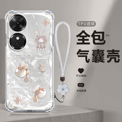 福袋气囊适用华为荣耀play10c手机壳NIC一AN00硅胶5G全包防摔Honor套paly男pay女C5G新款piay外壳honorplay潮