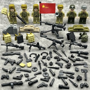 志愿军抗美援益长津湖水门桥军仔中国K积木人事男朝智拼装玩具