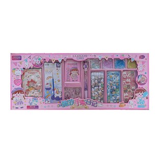 女孩流沙系账DIY咕卡卡通贴鸦手列涂纸水彩O画儿童玩具大礼盒套装
