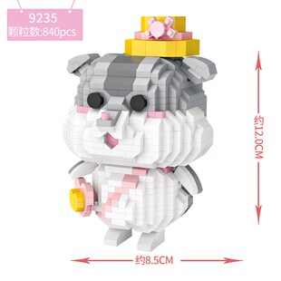 Lo粒积木玩具石装益智小颗z微型钻拼可爱卡通T女生礼物特价便宜