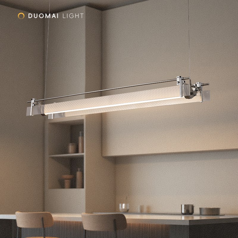 包豪斯饭厅吧台光轴吊灯设计师办公室咖啡厅岛台书房一字长条吊灯