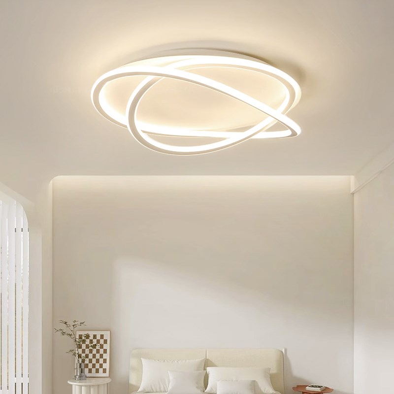 卧室灯主卧2024年新款流行高级感奶油风LED现代简约大气吸顶灯具