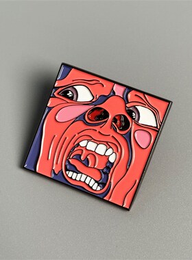 克里姆森国王King Crimson前卫摇滚周边徽章胸针