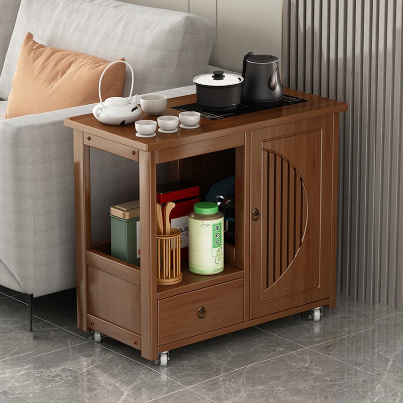 沙发边几可移动茶几家用小桌子烧水壶一体泡茶台非实木小型侧边柜