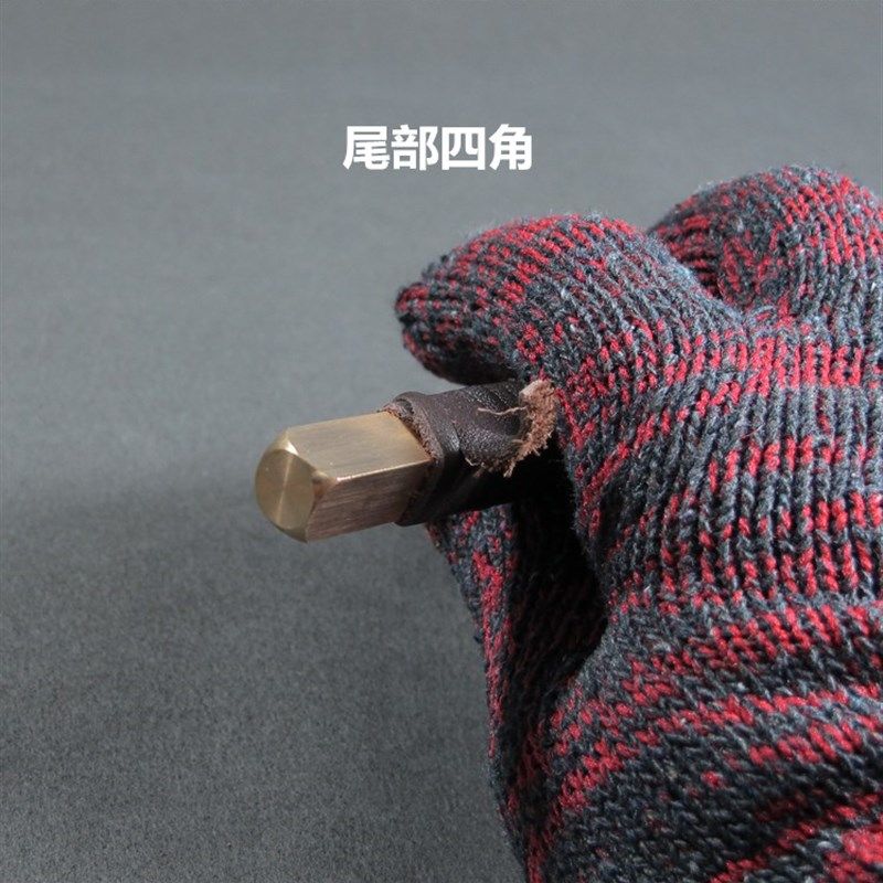 印章印石刻刀铜杆钨钢篆刻刀石刻刀木刻刀硬质合金刀8mm送皮套6mm