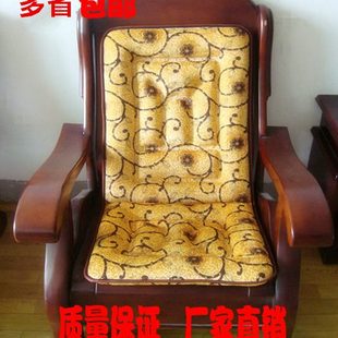 通用 单三人坐垫防滑加厚海绵实木红木沙发坐垫带靠背连体椅垫四季
