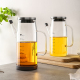 油壶玻璃大容量油罐壶厨房不挂油不锈钢盖高硼硅玻璃油瓶家用厨房