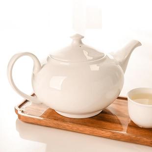 隆玫格骨瓷茶壶大容量无铅镉凉水壶陶瓷壶饭店酒店台面泡茶茶具