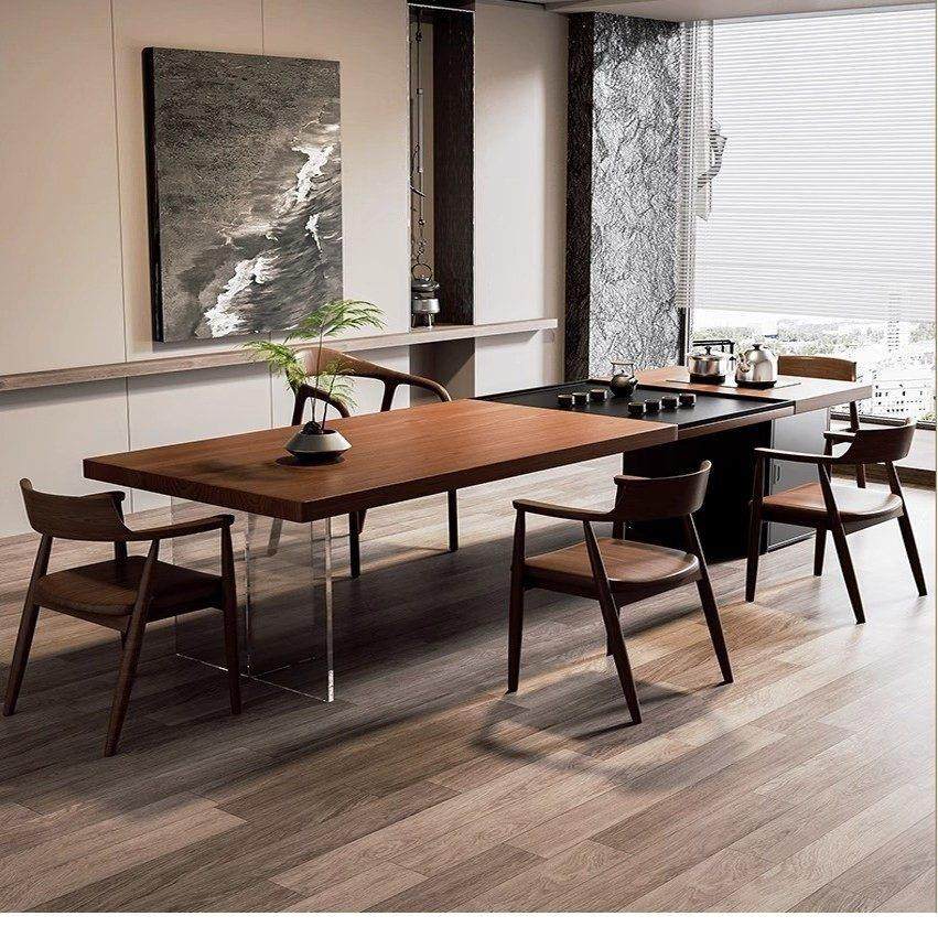 实木茶桌一体一整套简约轻奢家用客厅办公室新款大板泡茶桌椅组合,住宅家具,家用茶台/茶桌,淘宝优惠券,粉丝福利购,淘宝优惠卷