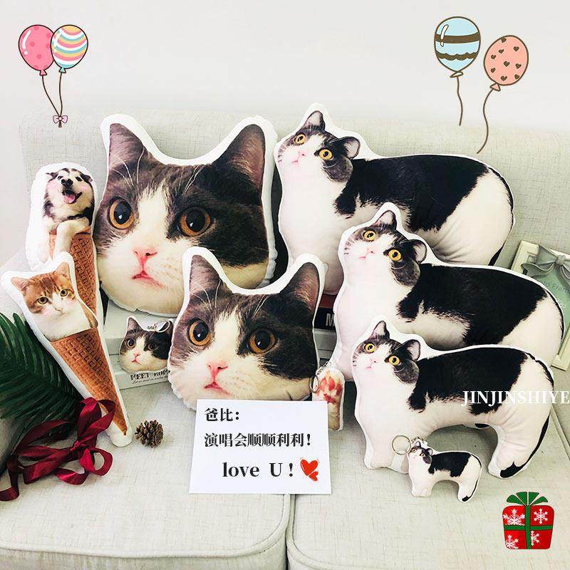 猫咪抱枕定制异形宠物来图照片订做diy狗狗靠枕公仔沙发动物周边,居家布艺,靠垫/抱枕,淘宝优惠券,粉丝福利购,淘宝优惠卷