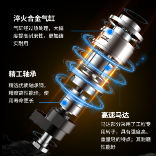 五福气动打磨机工业级手持汽车抛光打蜡神器气磨机砂纸吸尘磨光机