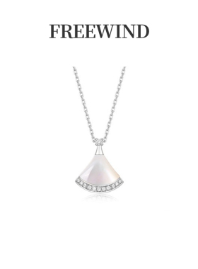 FREEWIND扇形母贝项链女925纯银高级感简约百搭送女友生日礼物