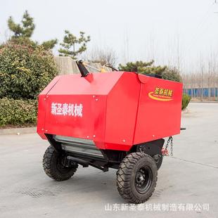 稻草打捆机视频直播新型捡拾宽度1米 圆形打捆机麦草打捆机