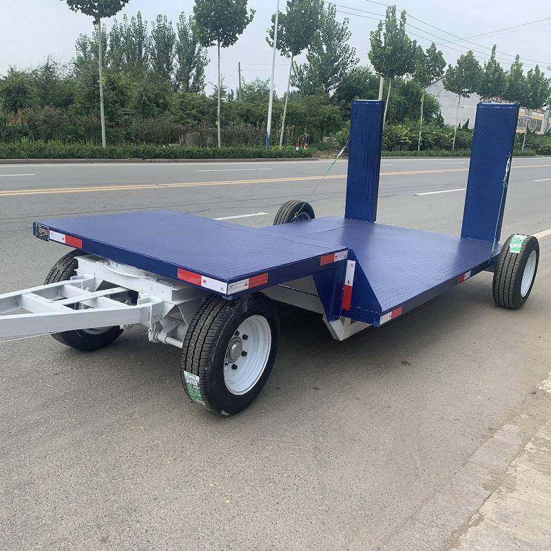 重型挖掘机低平板半挂拖车工程机械拖车底盘可升降式平台拖车