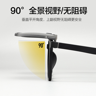 大視野偏光磁吸近視眼鏡框男大臉3D套鏡防霧防藍光變色有度數(shù)墨鏡