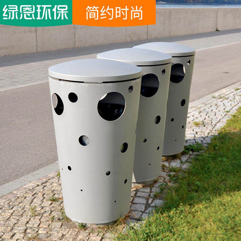 户外垃圾桶圆形创意室外果皮箱分类高档小区景观蘑菇庭院现代简约
