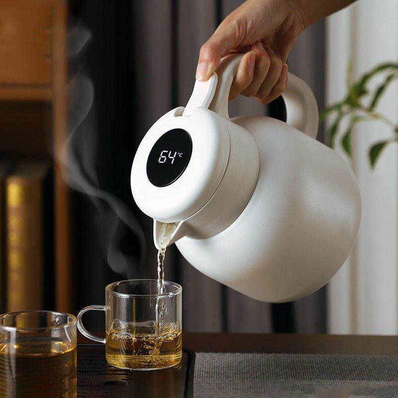 德国316不锈钢茶壶焖壶保温壶智能显温泡茶壶茶水分离闷泡凉水壶