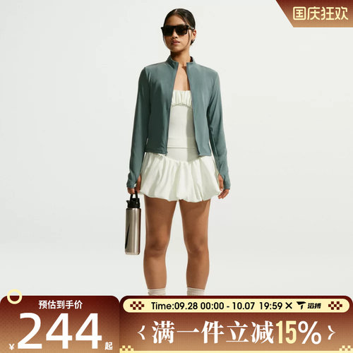 滔搏NIKE耐克女子ONE DF BBLE SKRT 2N1运动休闲半身裙IU1418-133