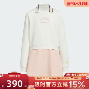 滔搏Adidas阿迪达斯大童JG KN DRESS运动休闲连衣裙KV6917