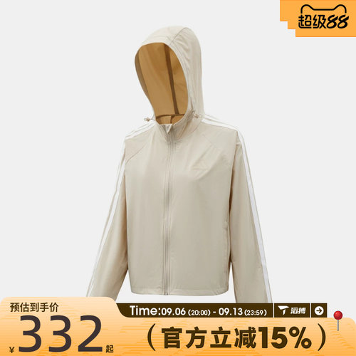 滔搏adidas阿迪达斯女子CF WBKR运动健身夹克外套KX2760
