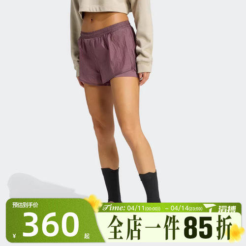 滔搏adidas阿迪达斯女子ADI365 HK2in1 W跑步运动休闲短裤KB8432