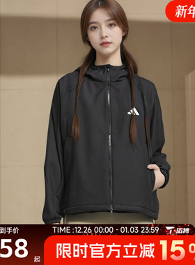 滔搏adidas阿迪达斯女子MS SOFTSHELL JK运动健身夹克外套KC0054