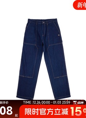 滔搏converse匡威男子宽松百搭舒适牛仔裤运动休闲长裤MCJ129-UHD