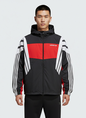 滔搏adidas阿迪达斯三叶草男子运动健身夹克外套KW4809
