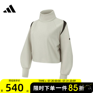 CREW運(yùn)動(dòng)休閑套頭衫 adidas阿迪達(dá)斯女子FUSTL 衛(wèi)衣JM2456