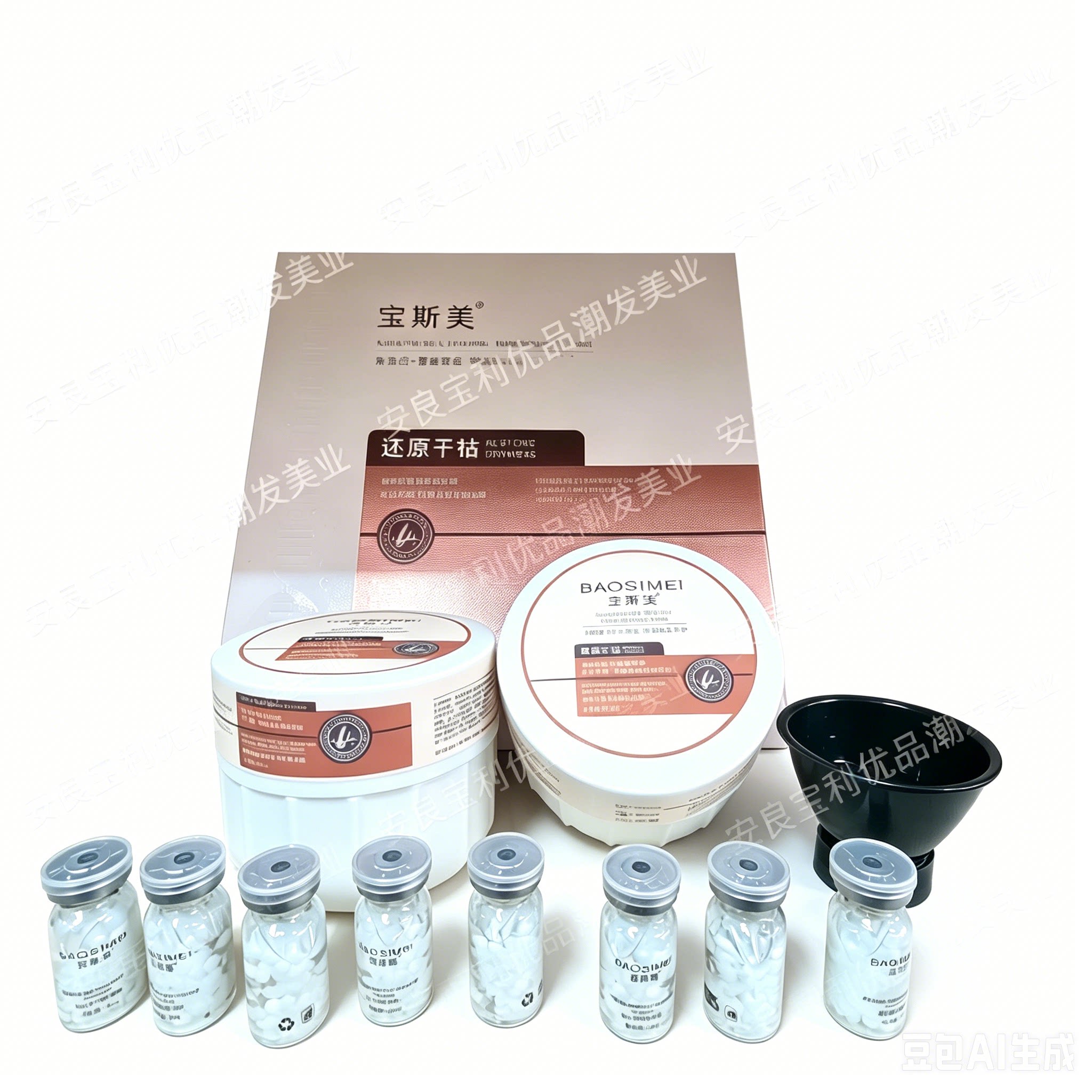 宝斯美角蛋白加蚕丝蛋白双重养护柔顺套装营养头发染烫后干枯毛躁