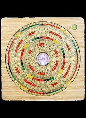 罗盘高精度专业三元三合综合盘黄铜高级木质八卦地质勘舆三合盘