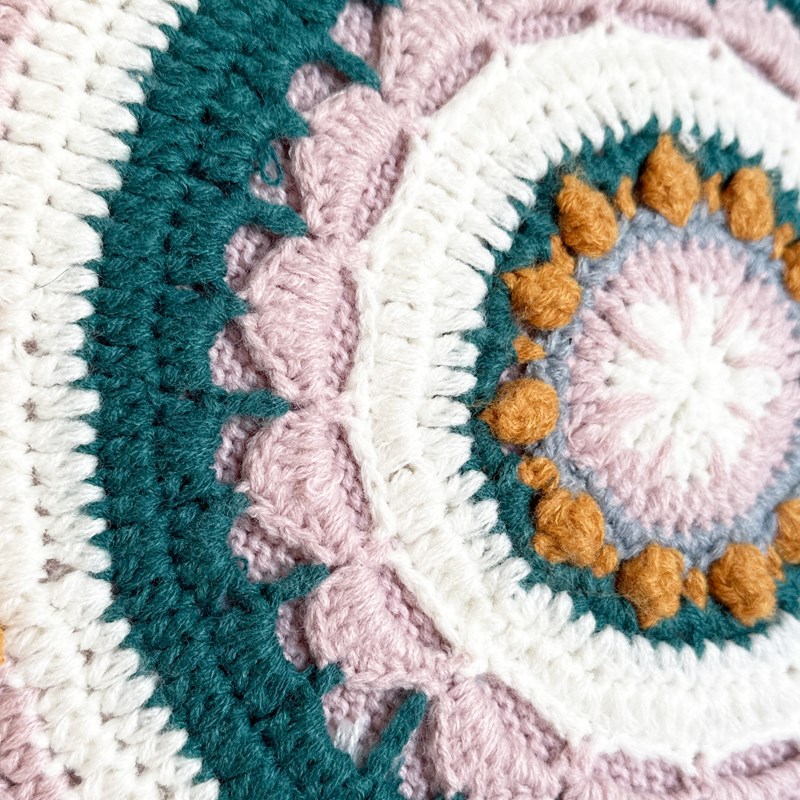 法式轻奢抱枕祖母格针织勾线靠枕复古创意卧室客厅沙发靠垫不含芯