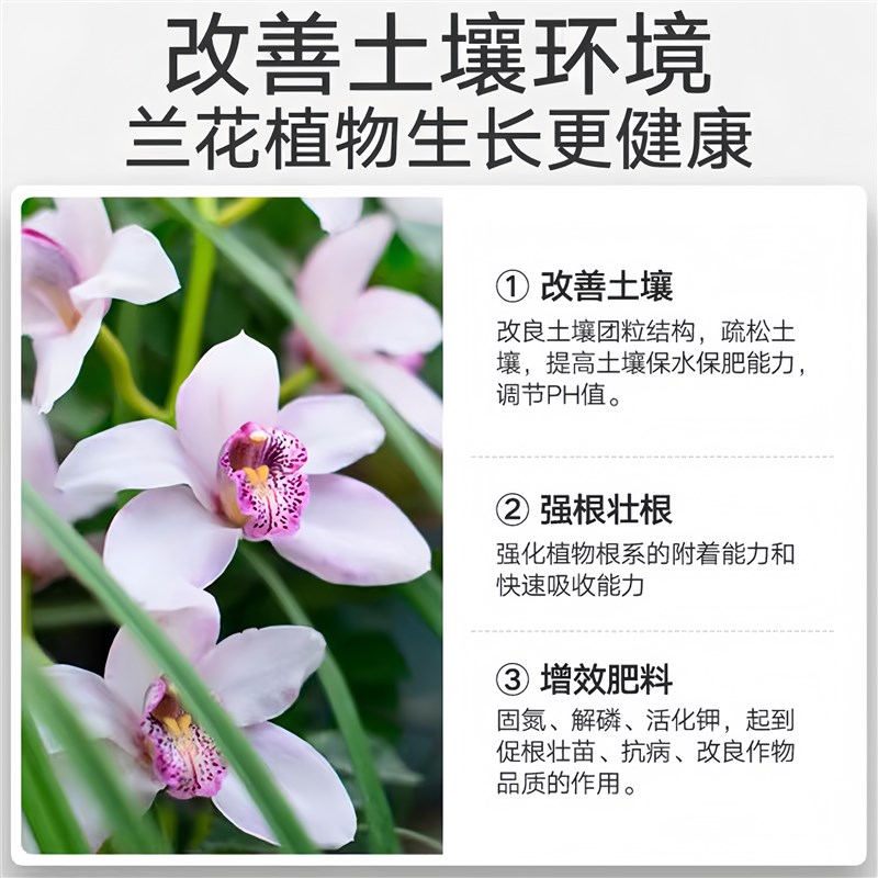奥绿贝控释肥兰花肥料专用肥君子兰蝴蝶兰石斛兰文心兰盆栽花肥料