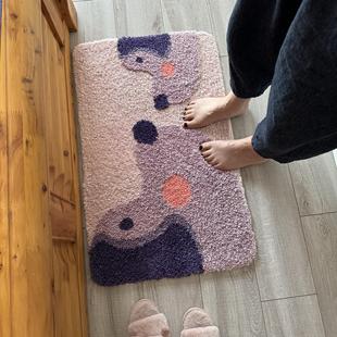 卫生间门口吸水地垫厚浴室防滑垫子厕所脚垫进门门垫家用卧室地毯
