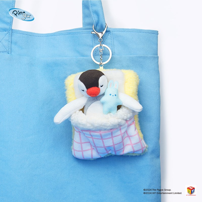 山莫pingu企鹅被窝q困困情侣挂件毛绒玩偶一对挂饰可爱女生礼物