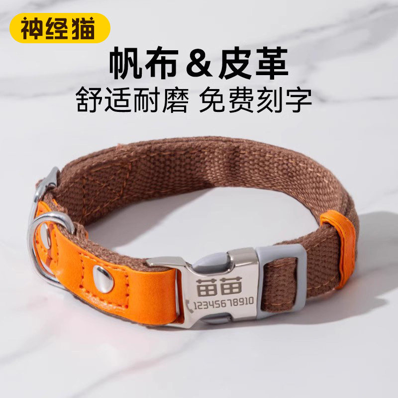 刻字防丢狗狗项圈k狗牌中小型犬猫E牌宠物吊牌猫圈狗圈抗拉可调节
