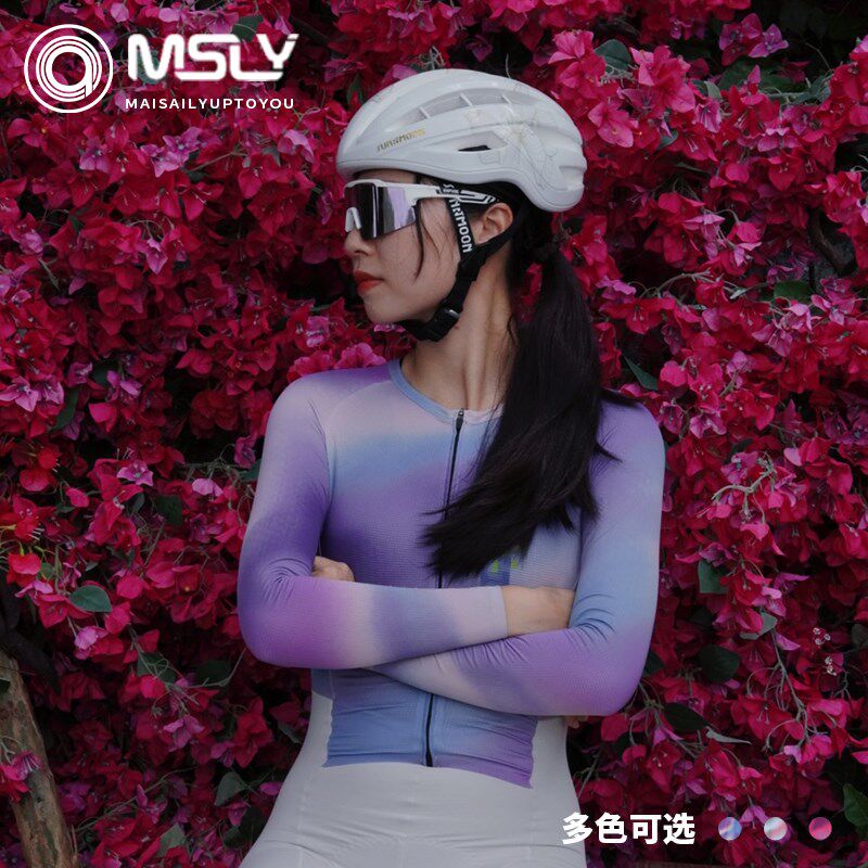 迈赛力MSLY竞技夏季女士长袖骑行连身公路自行车S专业竞技透气气
