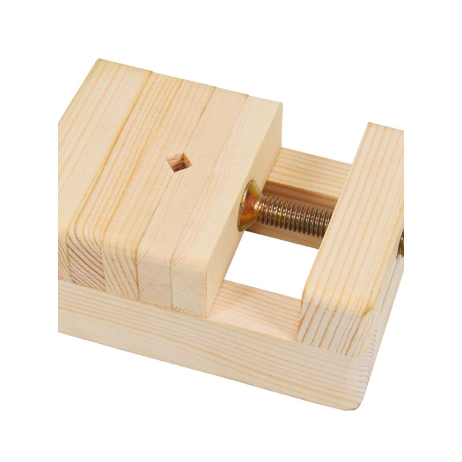 木材多功能台钳夹具提子橄榄刻章木菩木工优质核桃木质小型台虎钳