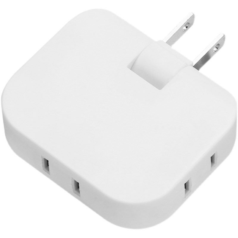 超薄usb二孔插座转换器沙发后缝隙拓展插头一转三迷你两脚插排