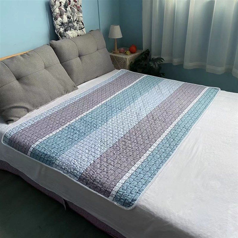 男士隔脏垫双面纯棉防油防汗床单保护垫夹棉床盖可机洗100*150cm