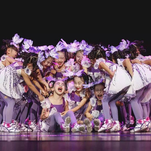 第九届小荷风采咯吱咯吱我舞蹈演出服新款幼儿表演服裙子服装