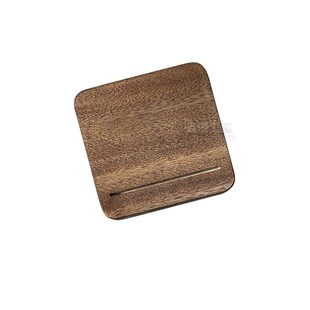 实木咖啡托盘单杯插卡杯托创意茶杯垫平面不开孔木托日式隔热杯垫