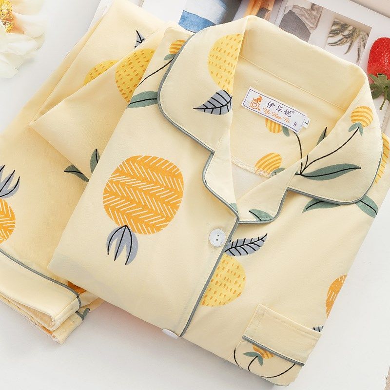 长袖睡衣女士春秋纯棉开衫宽松全棉夏季可爱2024新款两件套家居服,女士内衣/男士内衣/家居服,睡衣/家居服套装,淘宝优惠券,粉丝福利购,淘宝优惠卷