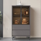 轻奢酒柜极简多功能斗柜子厨房碗柜客厅茶水柜边柜高低餐边柜组合