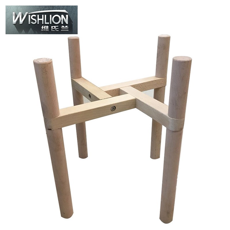 实木质客厅地面盆景托室内原木小花架简约花架阳台落地式花架北欧