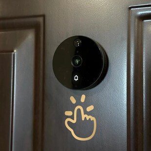 手指开 关告示贴纸纸隐形柜门把手轻按夜光镭射反光指示标志