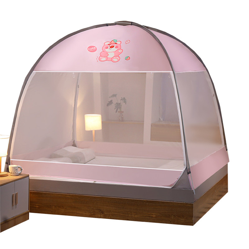加密网纱加高防尘布免安装蒙古包蚊帐家用宿舍可折叠防蚊宝宝防摔,床上用品,蚊帐,淘宝优惠券,粉丝福利购,淘宝优惠卷